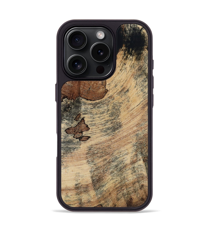 iPhone 16 Pro Wood Phone Case - Elina (Wood Burl, 818058)