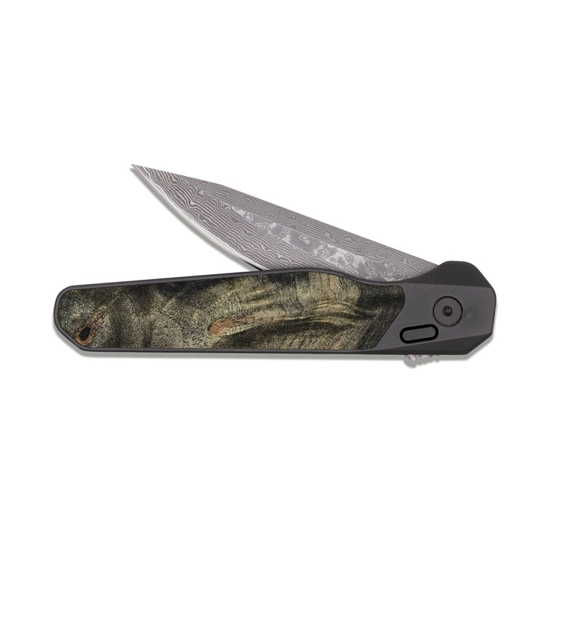 EDC Dark Damascus Wood Pocket Knife - Sincere (Coastal, 818074)