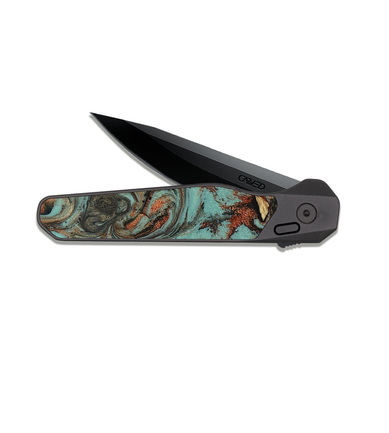 EDC Dark Slate Wood Pocket Knife - Mayra (Pattern, 818079)