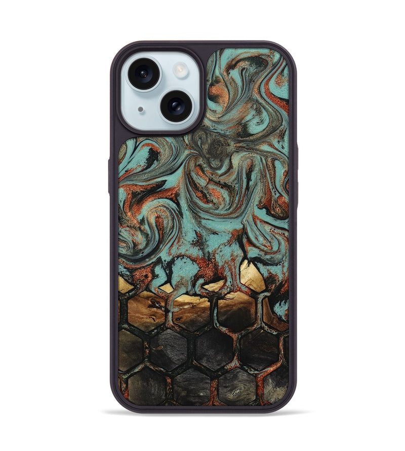 iPhone 15 Wood Phone Case - Mayra (Pattern, 818079)
