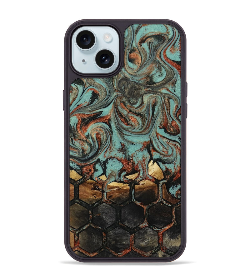 iPhone 15 Plus Wood Phone Case - Mayra (Pattern, 818079)