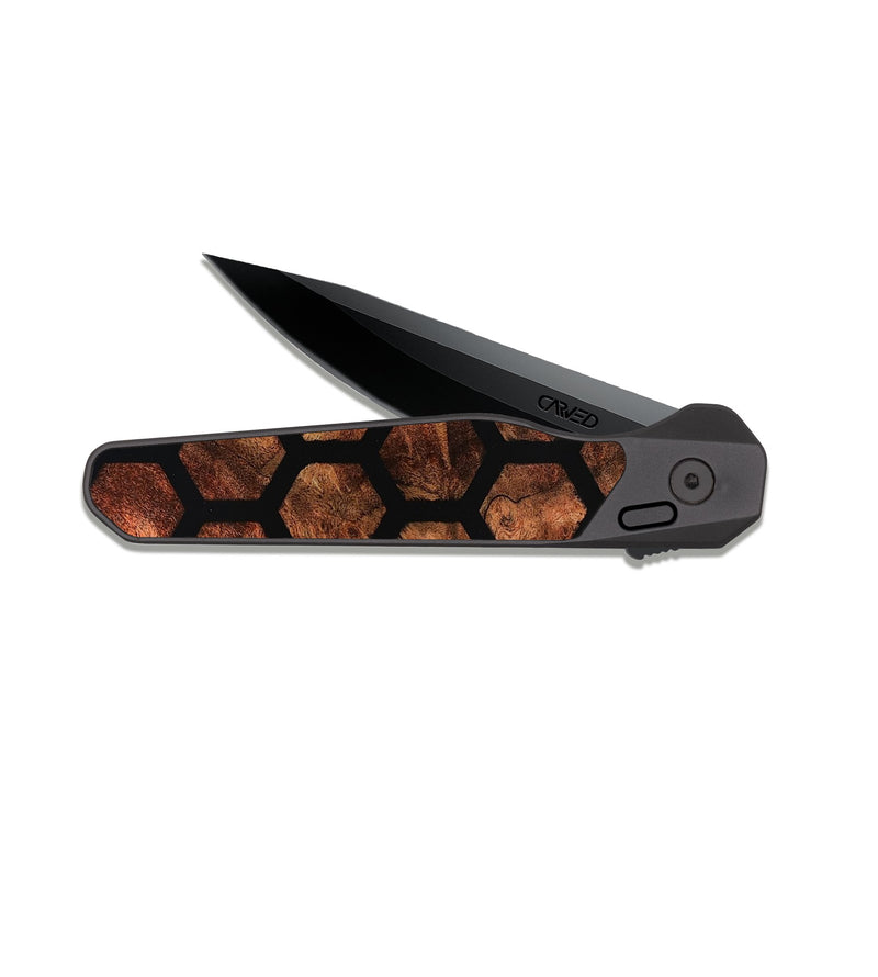 EDC Dark Slate Wood Pocket Knife - Kellen (Pattern, 818123)