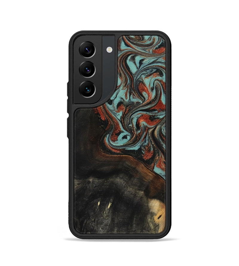 Galaxy S22 Wood Phone Case - Lora (Green, 818124)