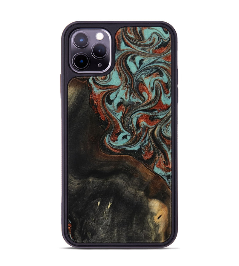 iPhone 11 Pro Max Wood Phone Case - Lora (Green, 818124)