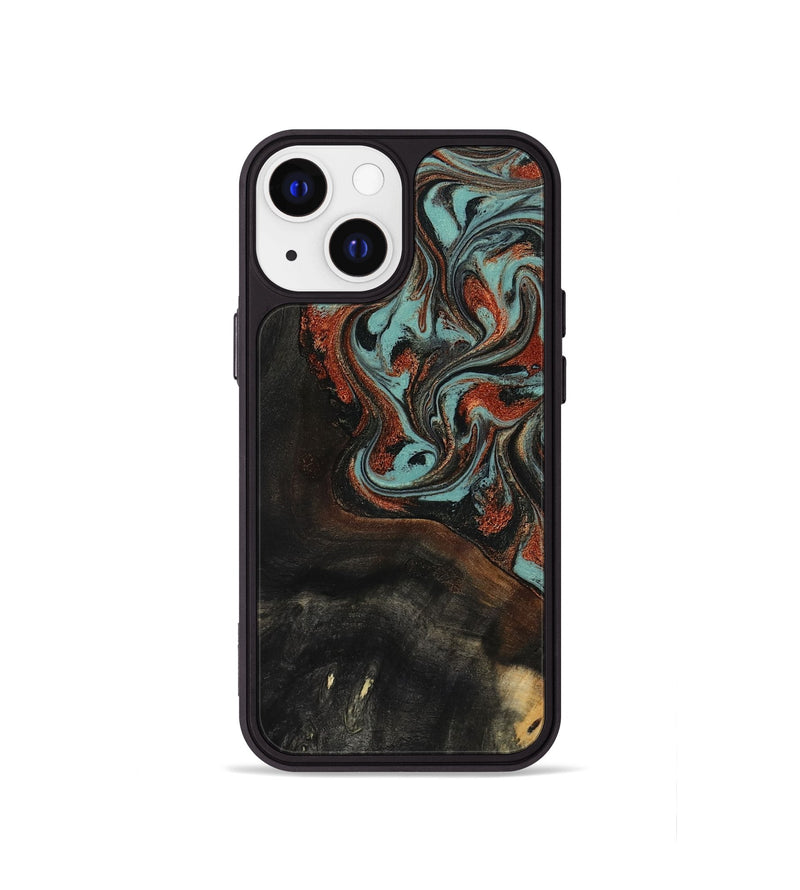 iPhone 13 mini Wood Phone Case - Lora (Green, 818124)