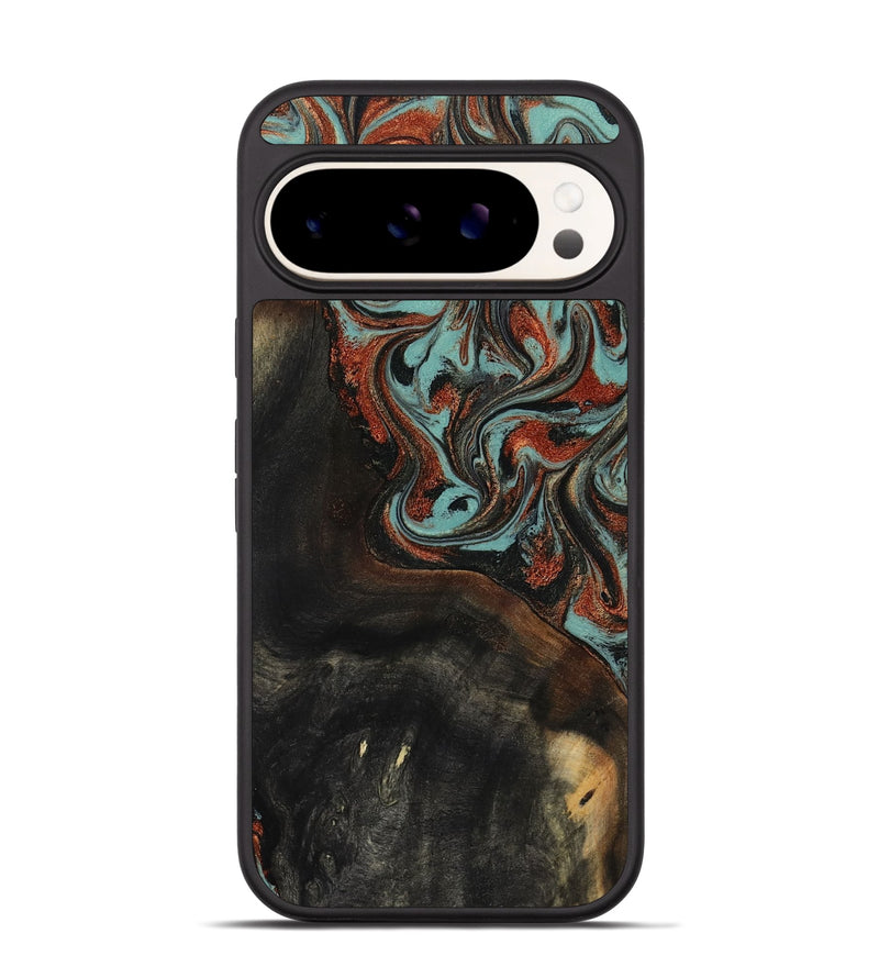 Pixel 9 Pro Wood Phone Case - Lora (Green, 818124)