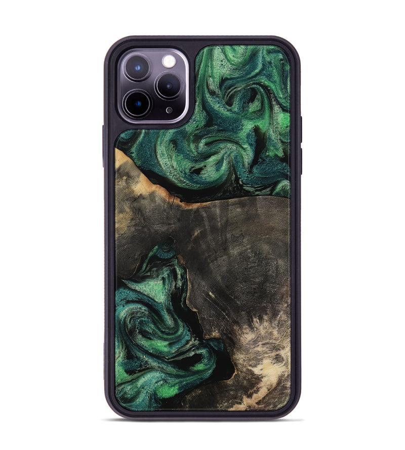 iPhone 11 Pro Max Wood Phone Case - Tyesha (Green, 818125)