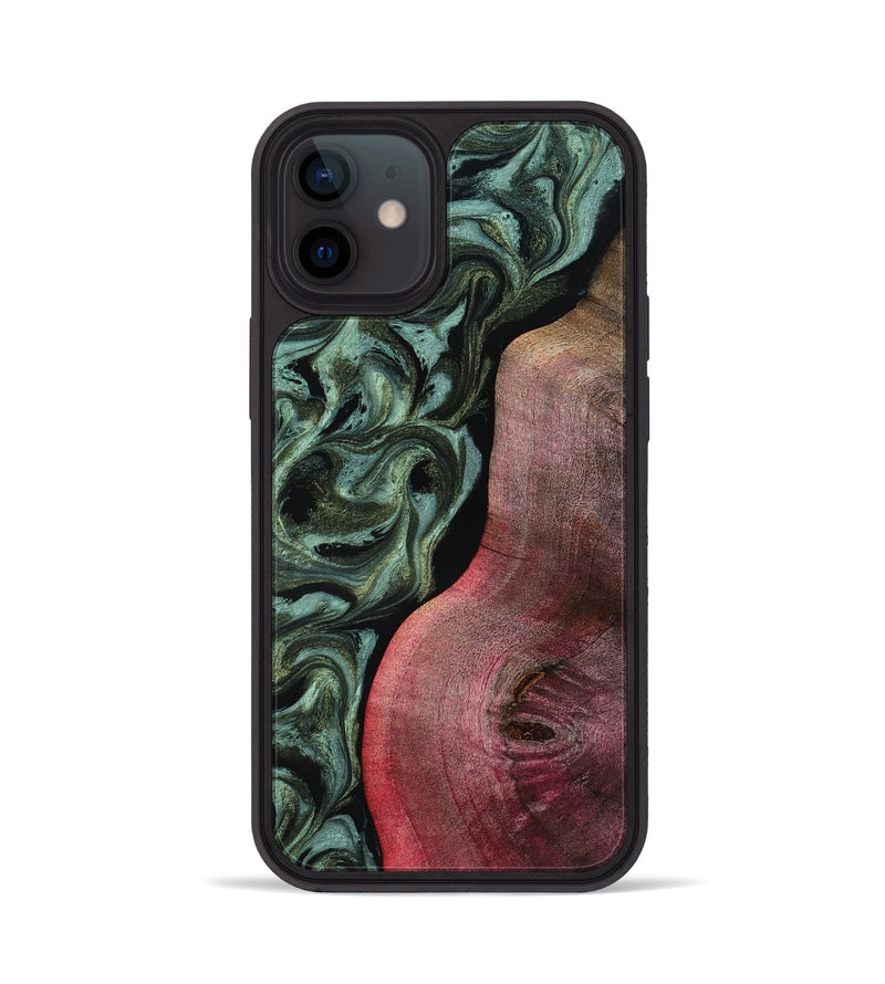 iPhone 12 Wood Phone Case - Garret (Green, 818126)