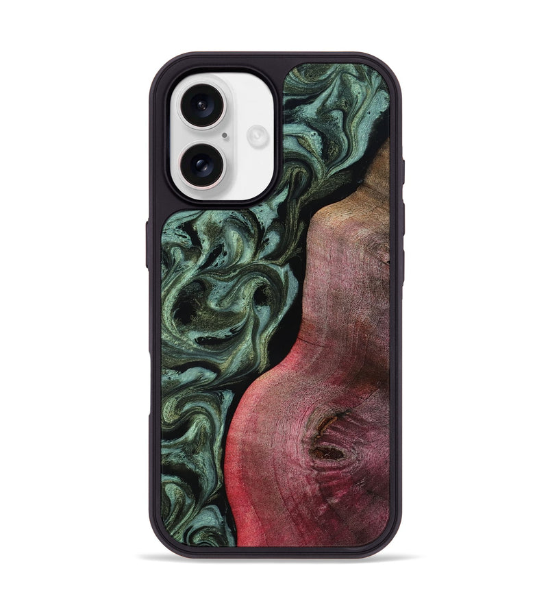 iPhone 17 Wood Phone Case - Garret (Green, 818126)