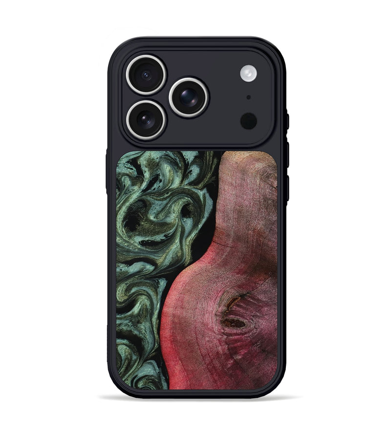 iPhone 17 Pro Wood Phone Case - Garret (Green, 818126)