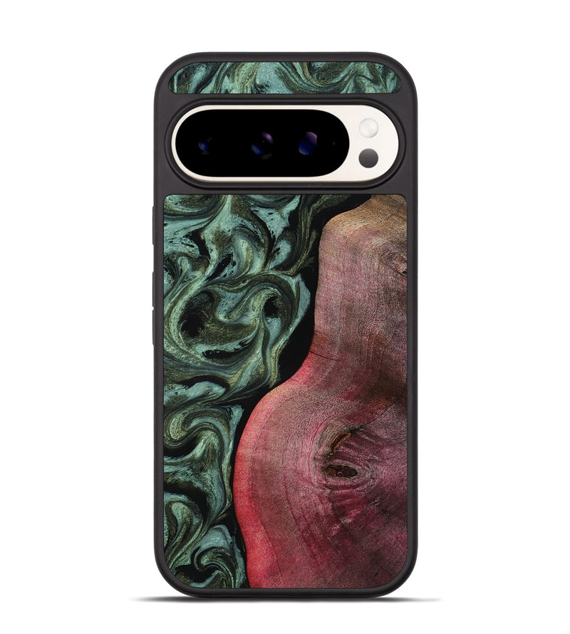 Pixel 9 Pro Wood Phone Case - Garret (Green, 818126)