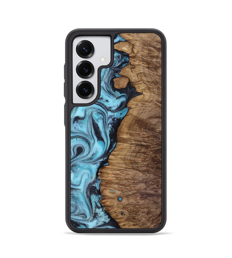 Galaxy S25 Wood Phone Case - Ward (Blue, 818128)