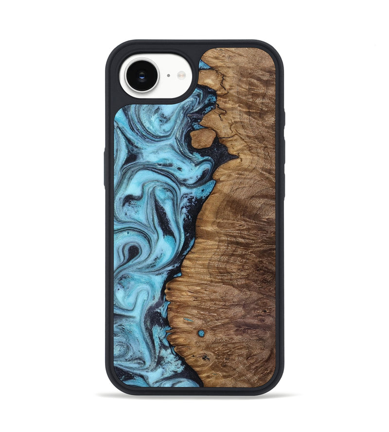 iPhone 17e Wood Phone Case - Ward (Blue, 818128)