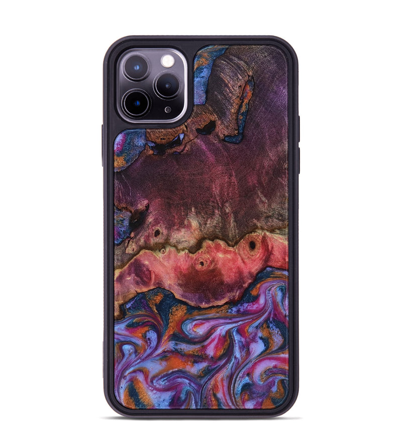 iPhone 11 Pro Max Wood Phone Case - Jaxson (Blue, 818129)