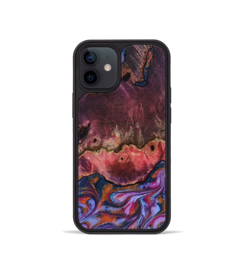 iPhone 12 mini Wood Phone Case - Jaxson (Blue, 818129)
