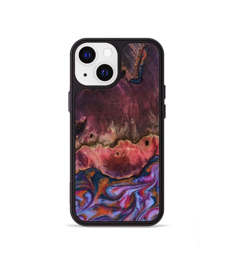 iPhone 13 mini Wood Phone Case - Jaxson (Blue, 818129)
