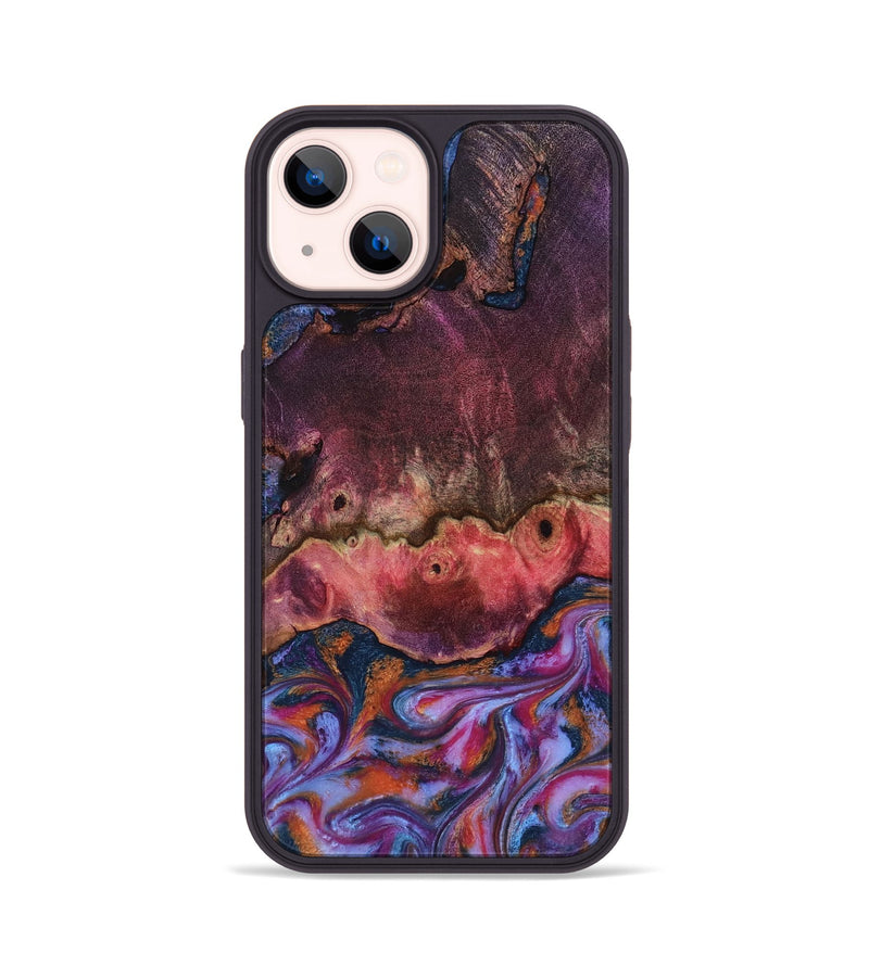 iPhone 14 Wood Phone Case - Jaxson (Blue, 818129)