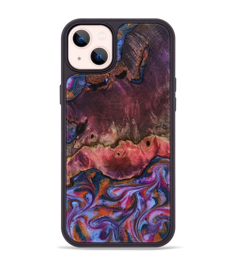 iPhone 14 Plus Wood Phone Case - Jaxson (Blue, 818129)