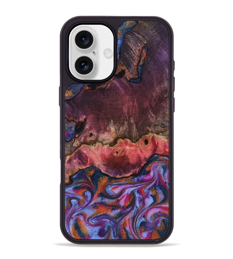 iPhone 16 Plus Wood Phone Case - Jaxson (Blue, 818129)