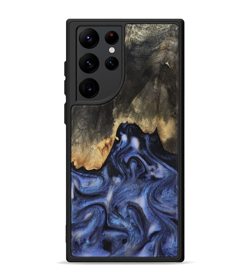 Galaxy S22 Ultra Wood Phone Case - Enrique (Blue, 818130)