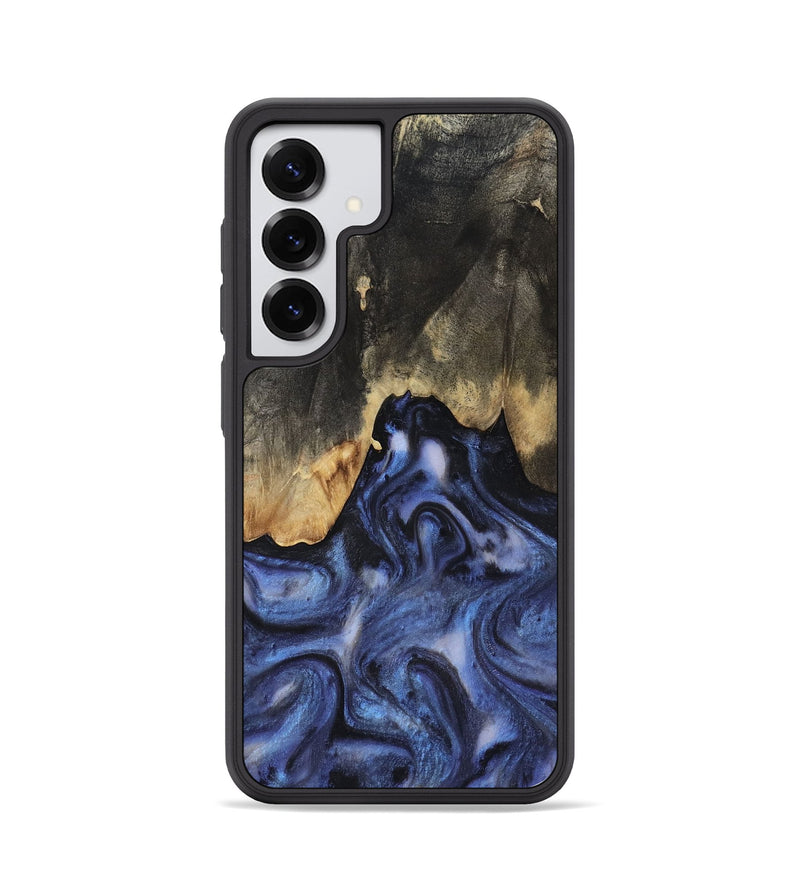 Galaxy S25 Wood Phone Case - Enrique (Blue, 818130)