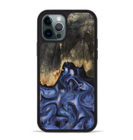 iPhone 12 Pro Max Wood Phone Case - Enrique (Blue, 818130)