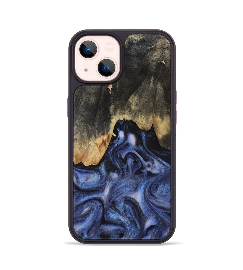 iPhone 14 Wood Phone Case - Enrique (Blue, 818130)