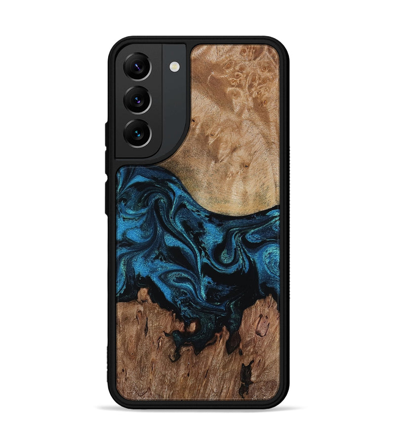 Galaxy S22 Plus Wood Phone Case - Pearle (Blue, 818131)