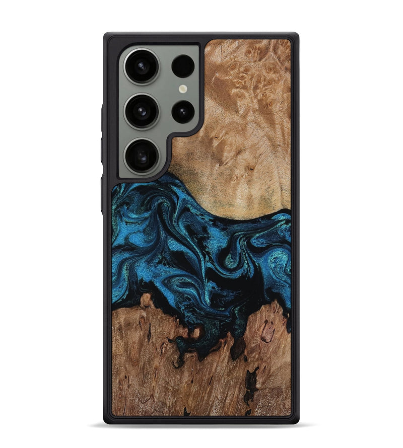 Galaxy S24 Ultra Wood Phone Case - Pearle (Blue, 818131)
