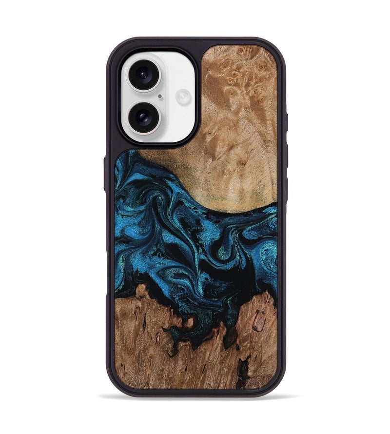 iPhone 17 Wood Phone Case - Pearle (Blue, 818131)