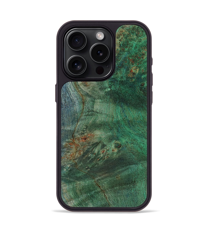 iPhone 15 Pro Wood Phone Case - Wes (Wood Burl, 818133)