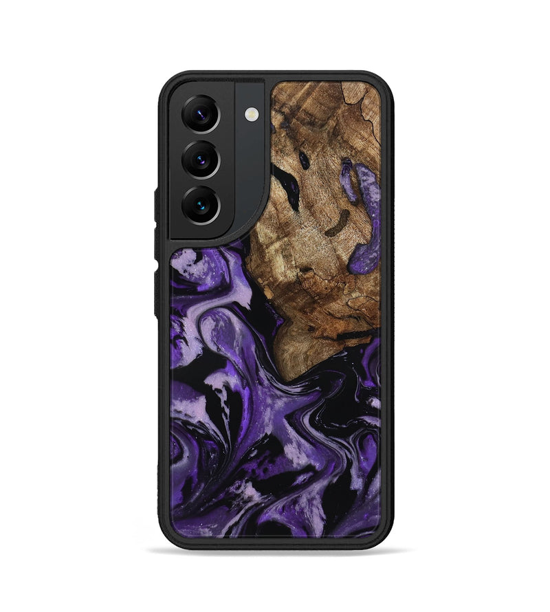 Galaxy S22 Wood Phone Case - Xiomara (Purple, 818136)