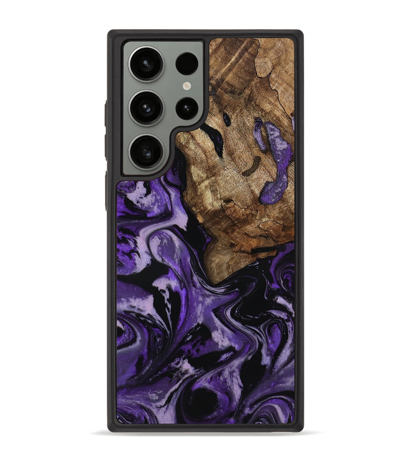Galaxy S23 Ultra Wood Phone Case - Xiomara (Purple, 818136)