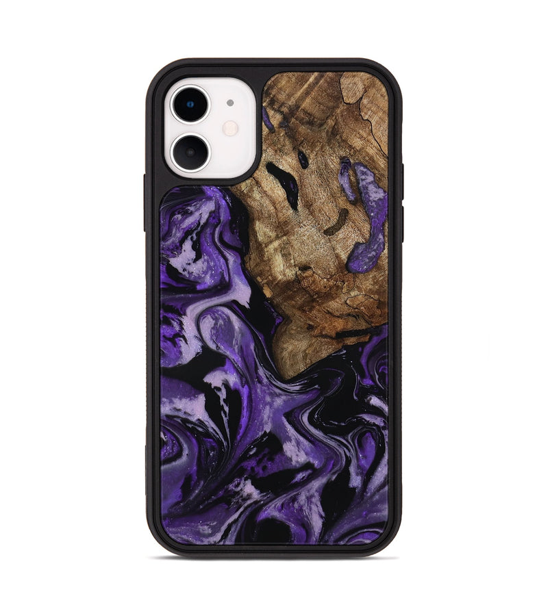 iPhone 11 Wood Phone Case - Xiomara (Purple, 818136)