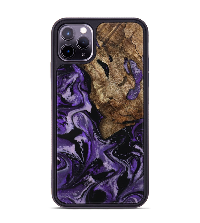 iPhone 11 Pro Max Wood Phone Case - Xiomara (Purple, 818136)
