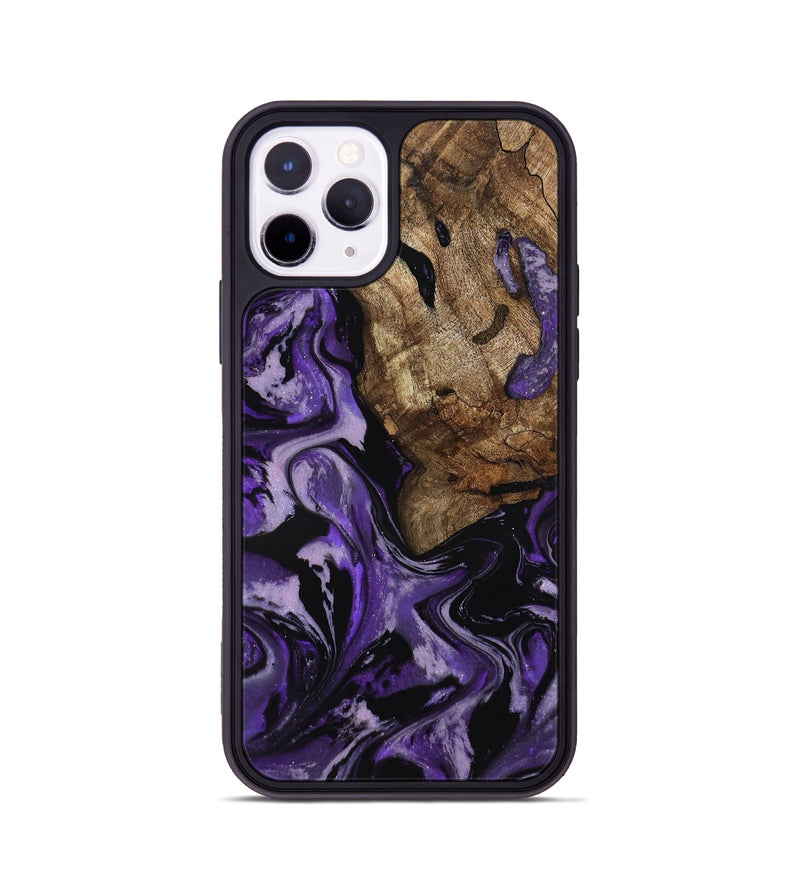 iPhone 11 Pro Wood Phone Case - Xiomara (Purple, 818136)