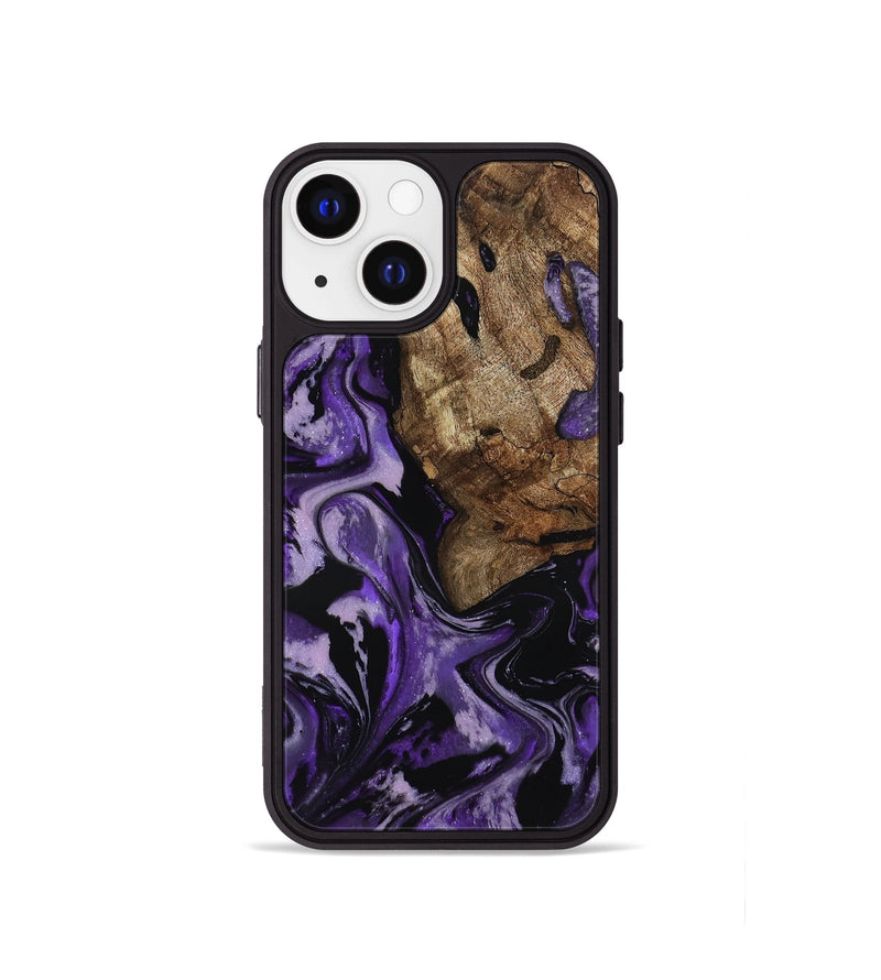 iPhone 13 mini Wood Phone Case - Xiomara (Purple, 818136)
