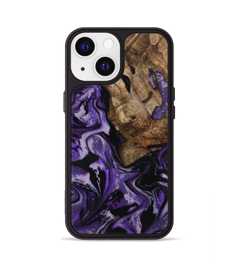 iPhone 13 Wood Phone Case - Xiomara (Purple, 818136)