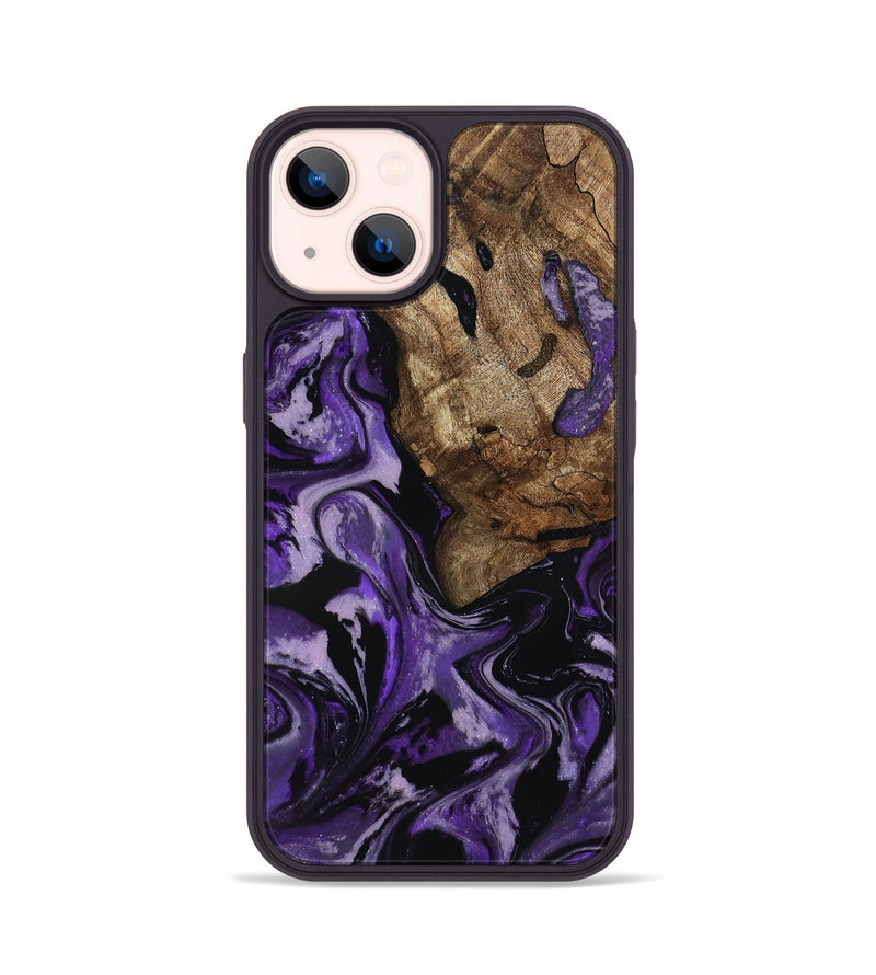 iPhone 14 Wood Phone Case - Xiomara (Purple, 818136)