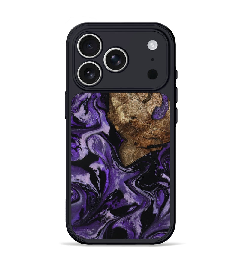 iPhone 17 Pro Wood Phone Case - Xiomara (Purple, 818136)