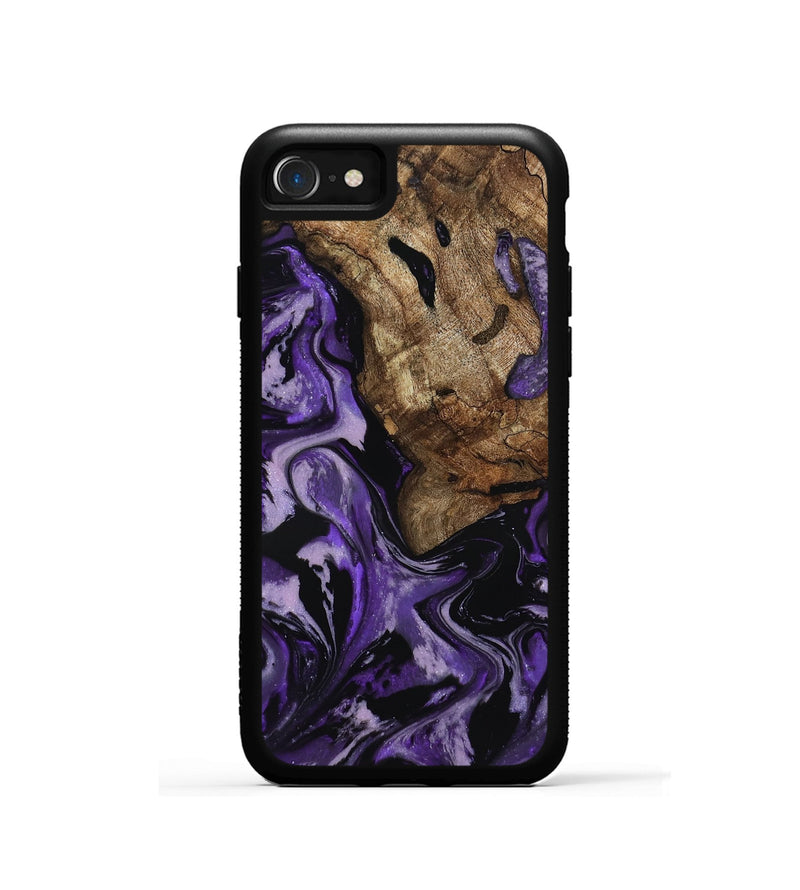 iPhone SE Wood Phone Case - Xiomara (Purple, 818136)