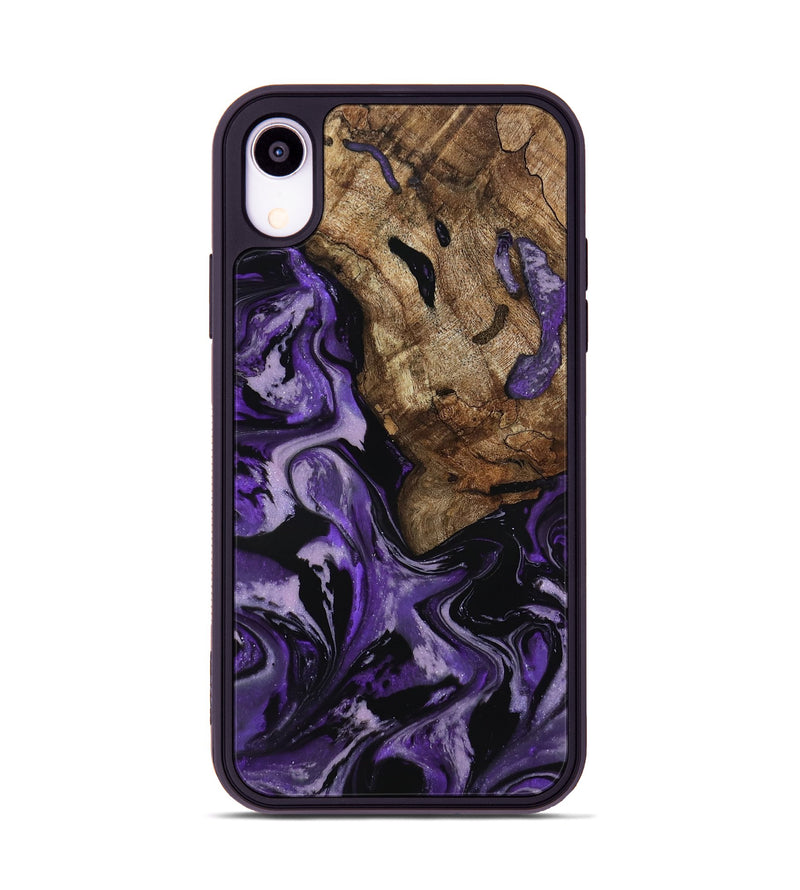 iPhone Xr Wood Phone Case - Xiomara (Purple, 818136)