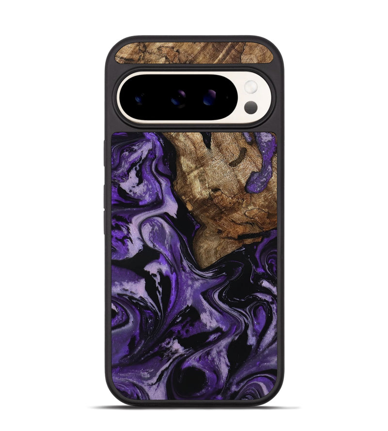 Pixel 9 Wood Phone Case - Xiomara (Purple, 818136)