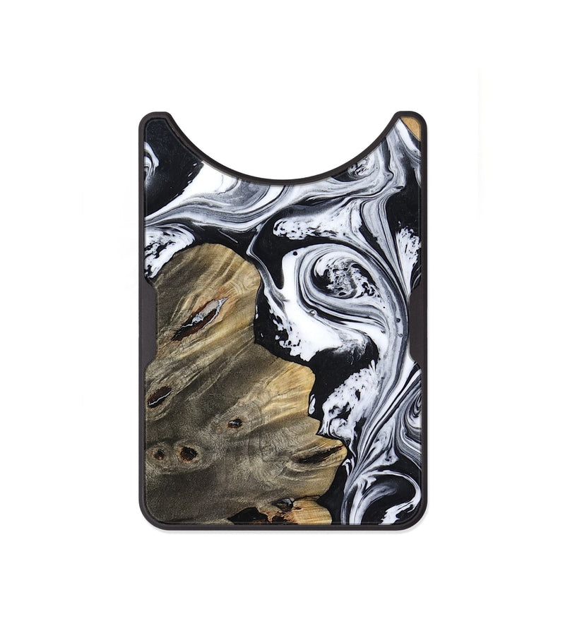 Alloy Wood Wallet - Aisha (Black & White, 818137)