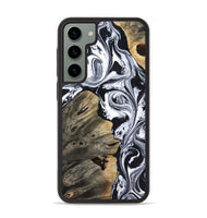 Galaxy S23 Plus Wood Phone Case - Aisha (Black & White, 818137)