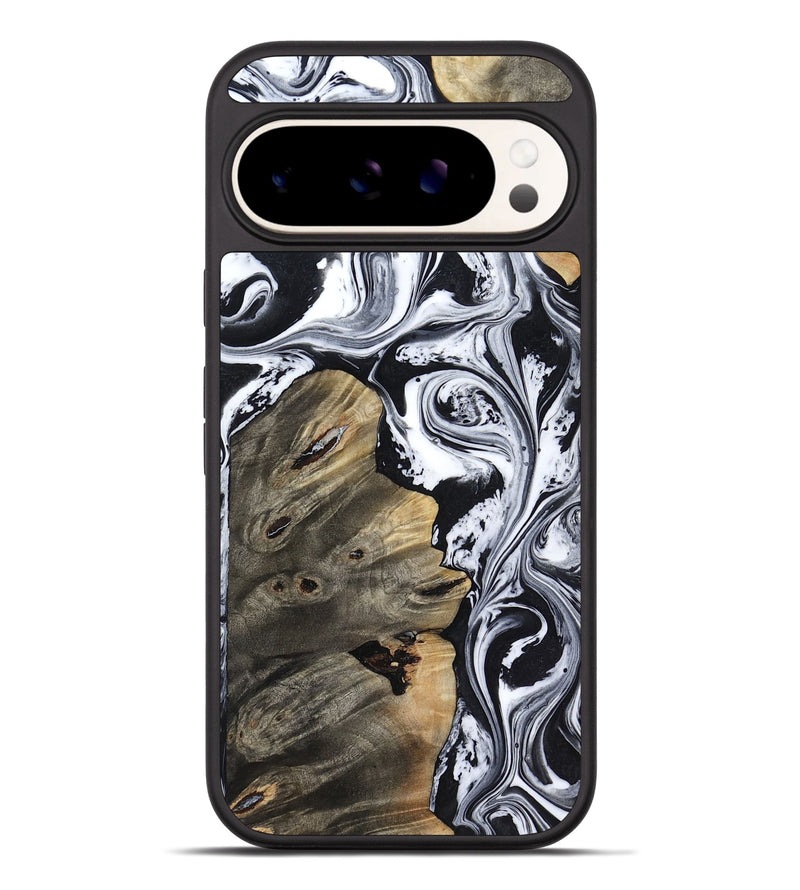 Pixel 9 Pro XL Wood Phone Case - Aisha (Black & White, 818137)