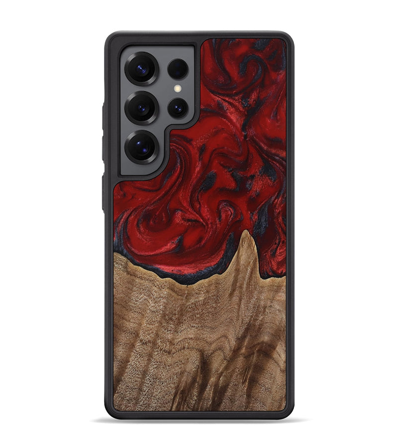 Galaxy S25 Ultra Wood Phone Case - Letha (Red, 818138)