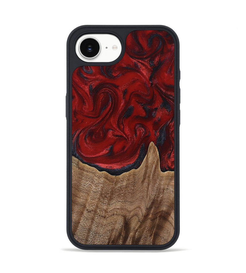 iPhone 17e Wood Phone Case - Letha (Red, 818138)