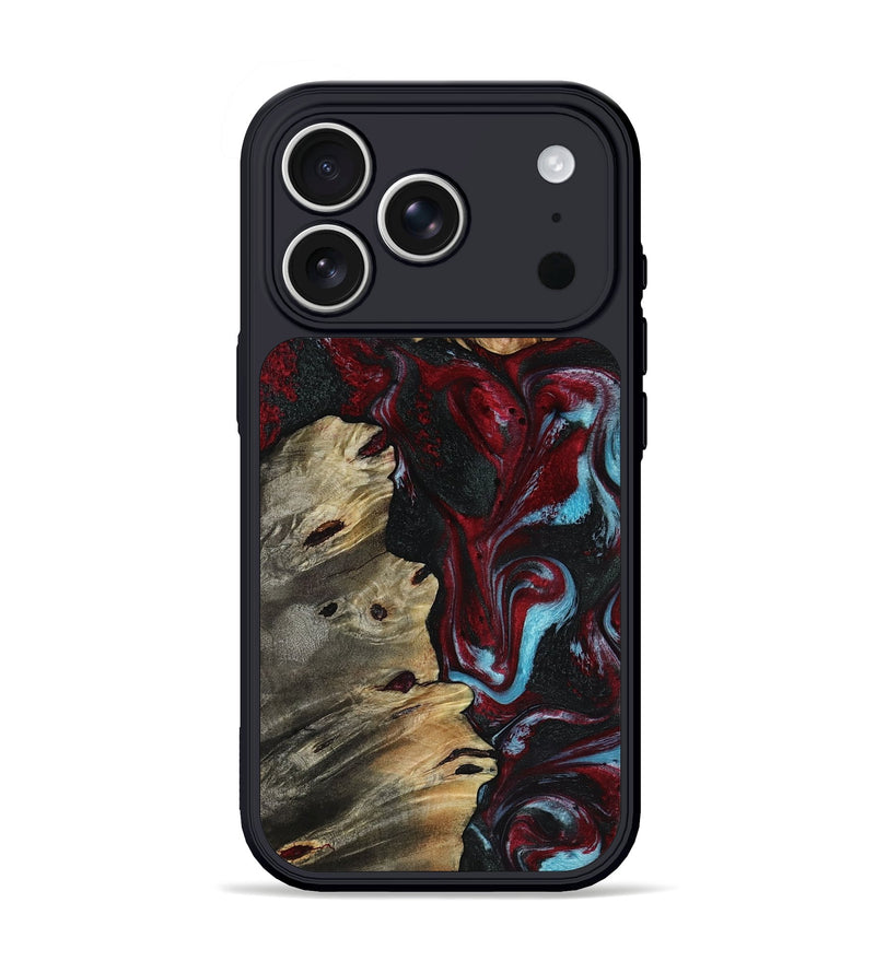 iPhone 17 Pro Wood Phone Case - Sandi (Red, 818139)