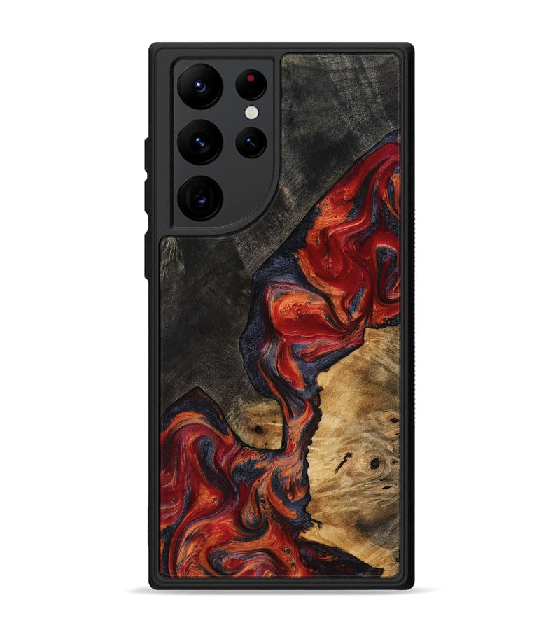 Galaxy S22 Ultra Wood Phone Case - Creed (Red, 818140)